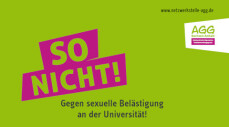 Logo SO NICHT.
Initiative against sexual harassment at universities.